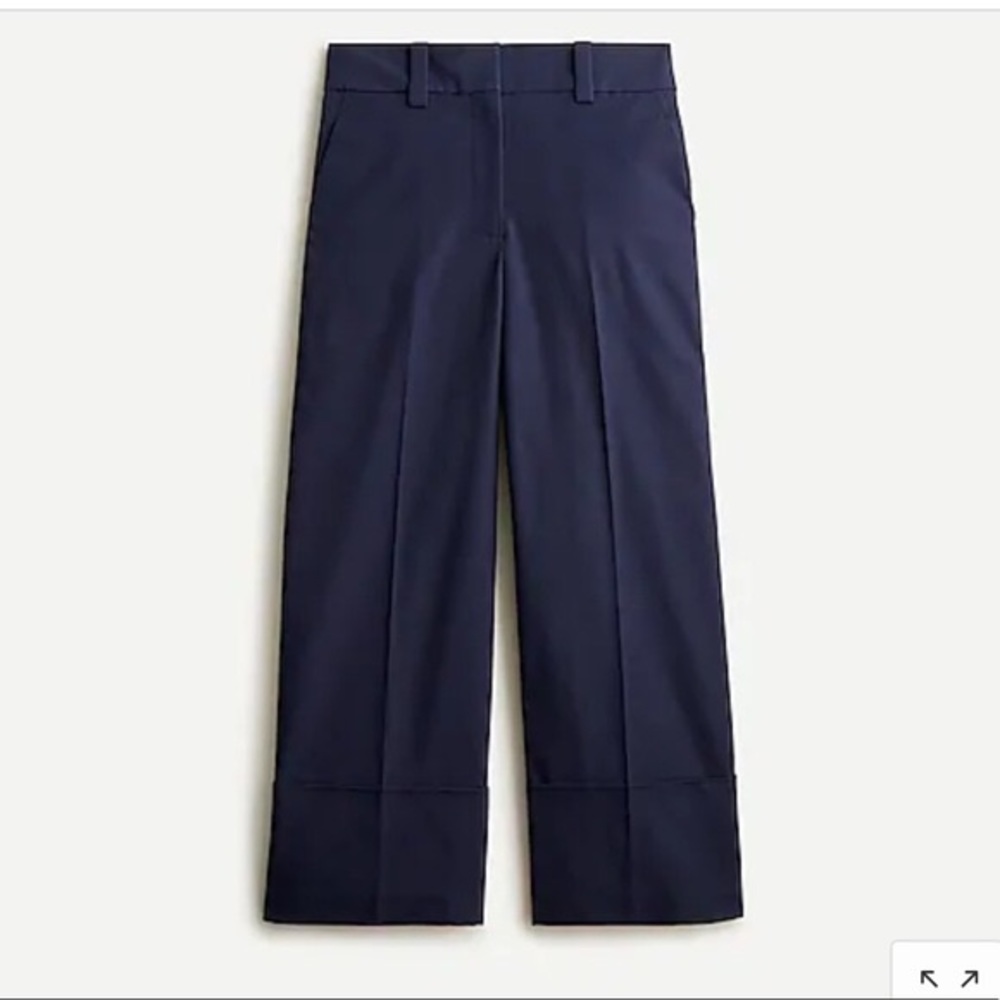 Jcrew crop wide leg pants